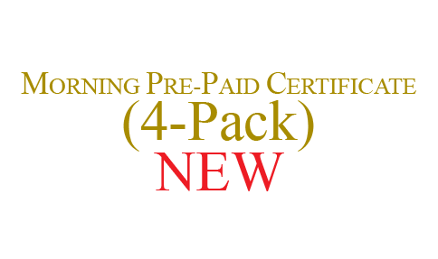 Morning Pre-Paid Green Fee Certificate 2025 (4-Pack)